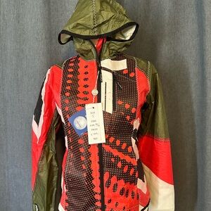 Exkite Unique Colorful Hooded Jacket S- Made in Italy out of a former kite